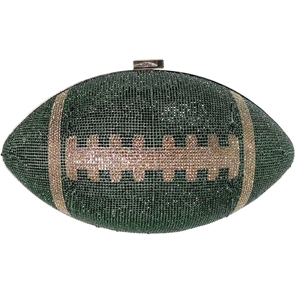 Rhinestone Football Purse